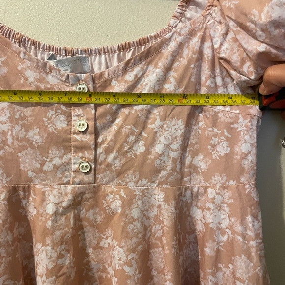 Caroline Constas Dina Floral Babydoll Mini dress size L - Picture 9 of 12